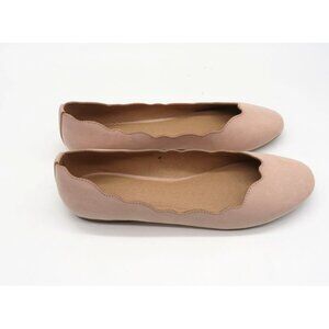 Athena Alexander Women's Scalloped Edge Ballet Slip On Flats Size 8 NEW